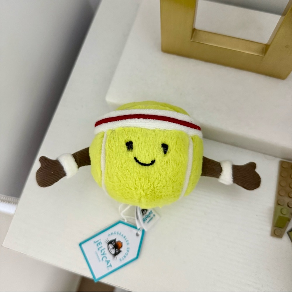 Jellycat Bright Yellow Tennis Ball Plush